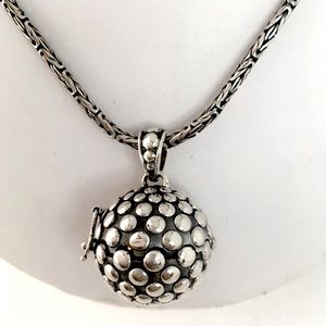 Bali sterling silver Harmony/Peace Ball pendant